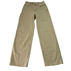 MADEWEL Jean Women 25 The Perfect Vintage Wide-Leg Jean in Light Chestnut Wash